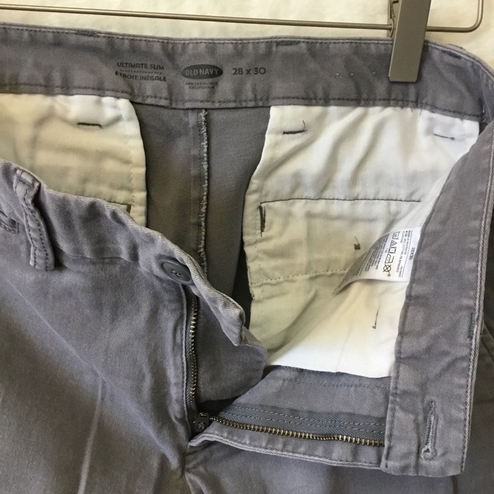 Old Navy Charcoal Gray Ultimate Slim Chino Pants - Picture 3 of 15